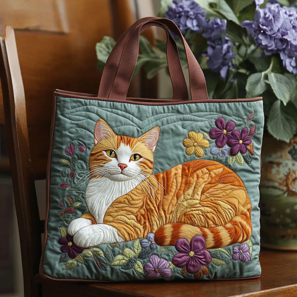Red Cat Quilted Bag