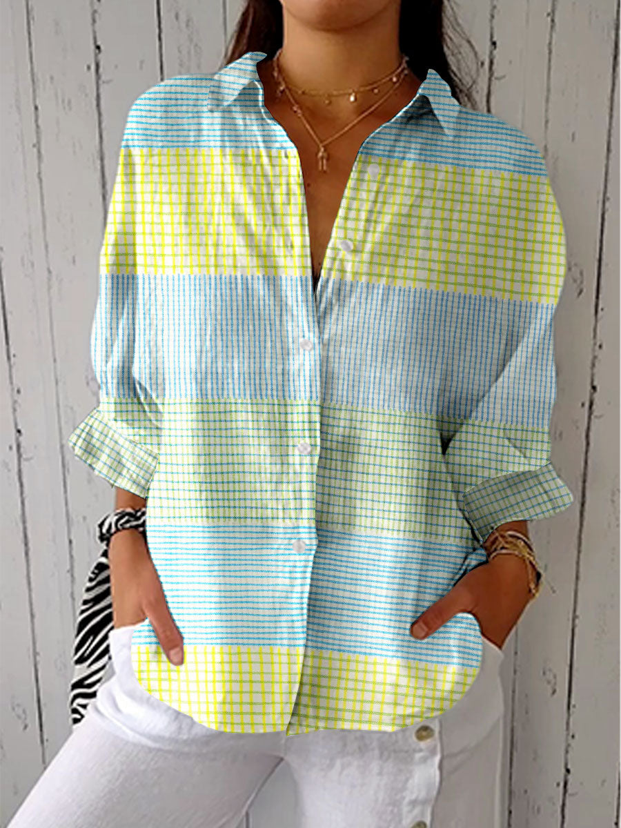 Filippa – Pastel Check Blouse