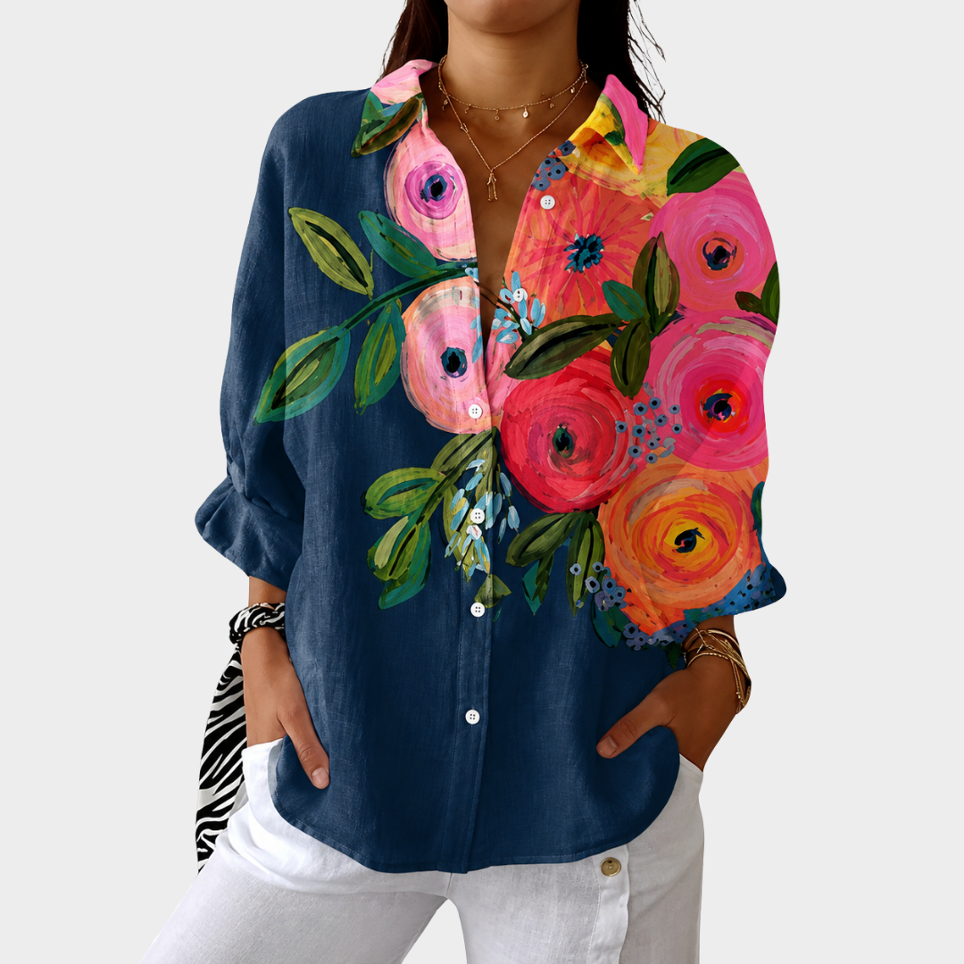 Fey - Elegant Floral Blouse