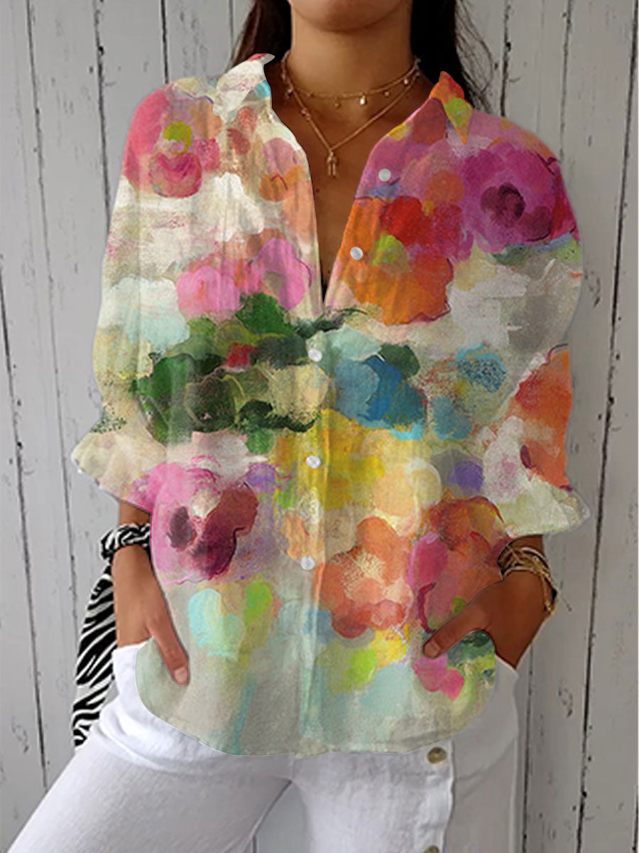 Elara – Watercolour Dreams Blouse