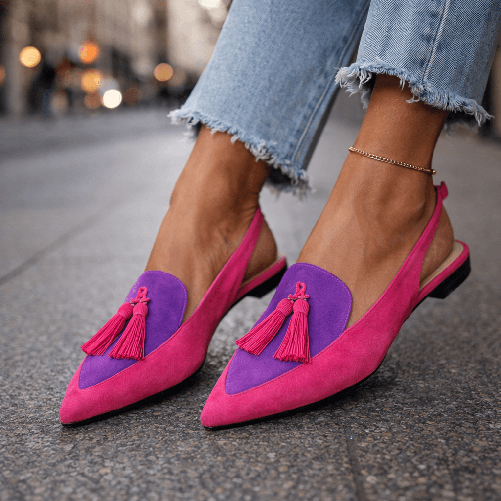 Strappy Tassel Loafers