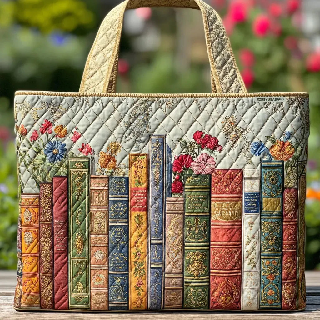 Enchanted Library Quilted Bag
