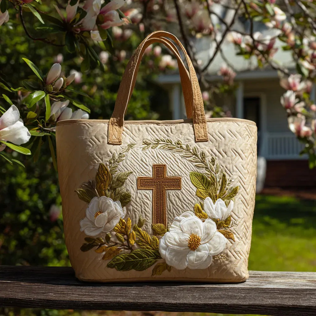 Holy Cross Quilted Bag