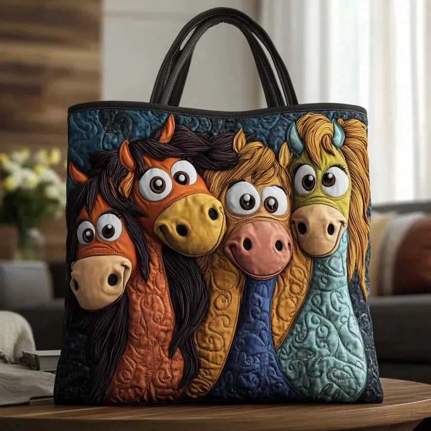 Playful Pony Quilted Bag
