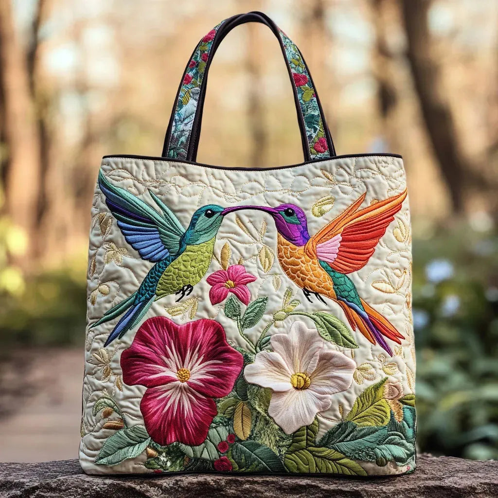 Hummingbird Quilted Backpack