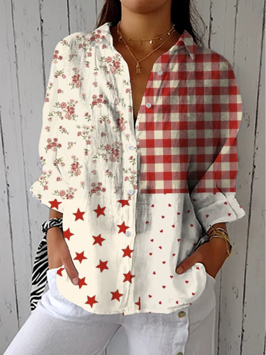 Elise – Country Patchwork Blouse