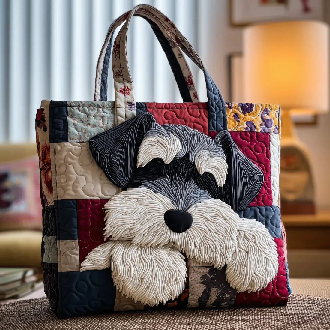 Schnauzer Quilted Bag