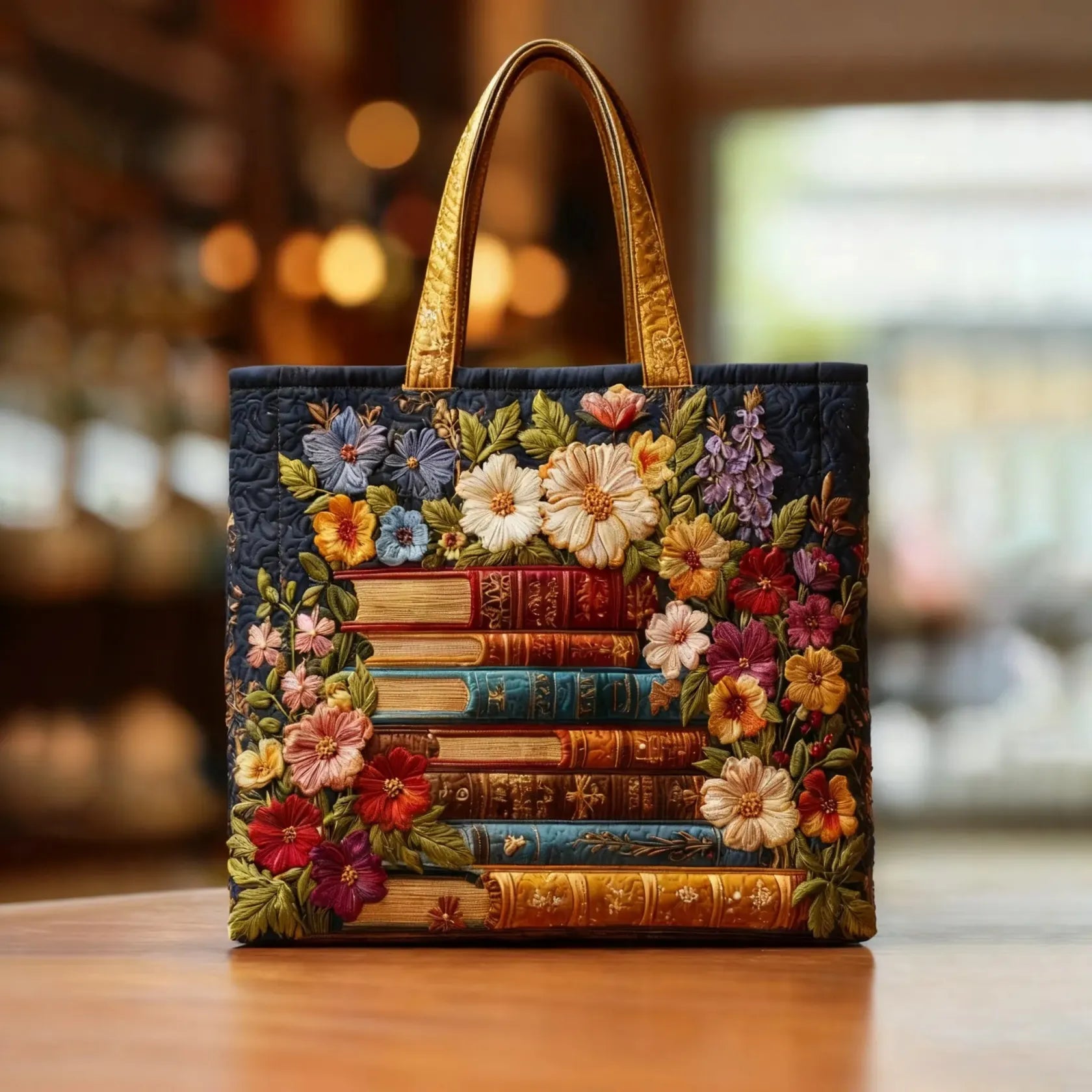 Floral Print Quilted Bag