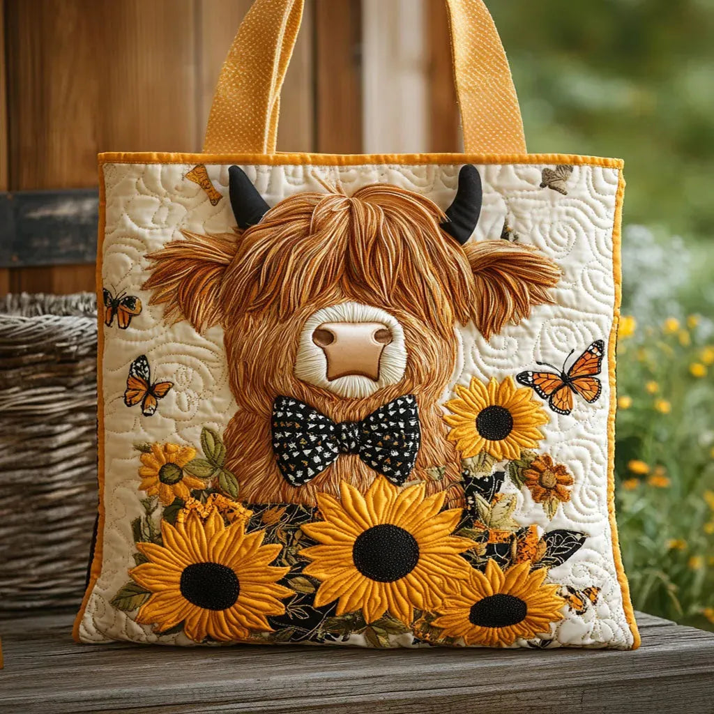 Butterfly and Bow Quilted Bag