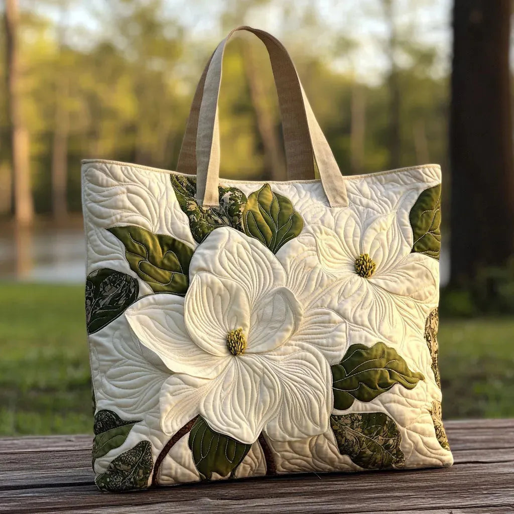 Elegant Floral Pattern Quilted Bag