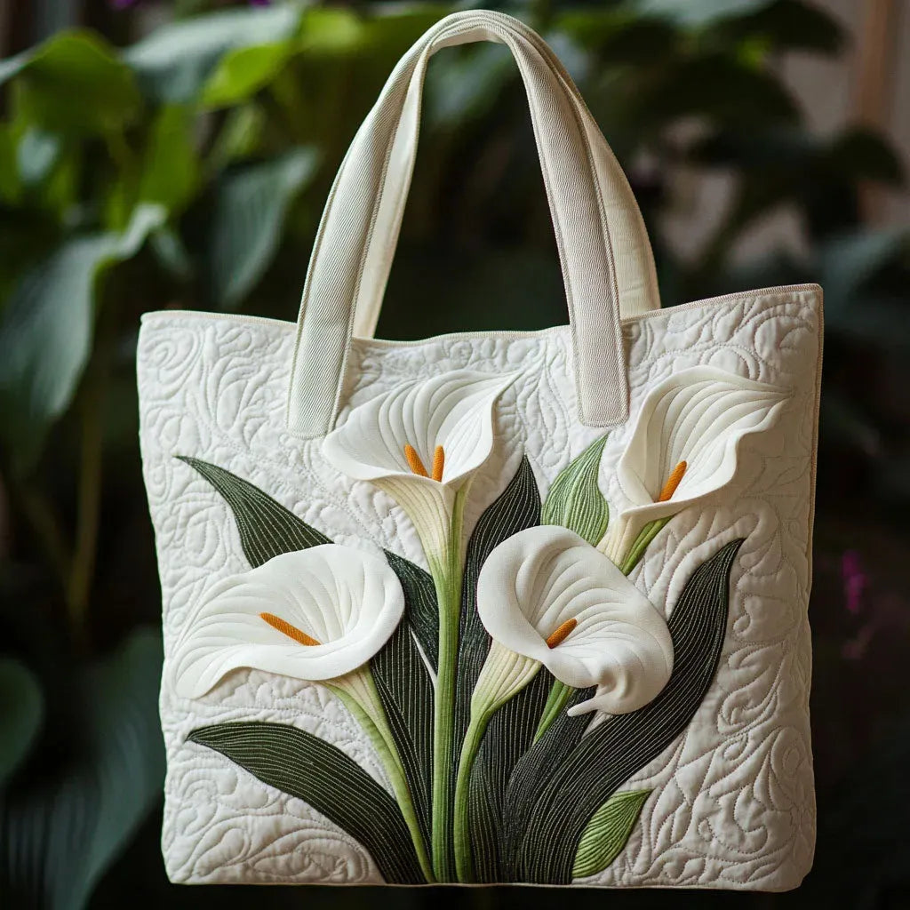 White Shell Quilted Bag